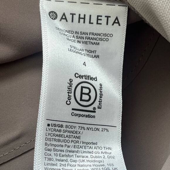 Athleta Stellar Ankle Travel Pants Gray Dusk Violet 4 - Picture 11 of 12